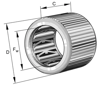 INA HF0306-KF-R - Drawn Cup Roller Bearing Available